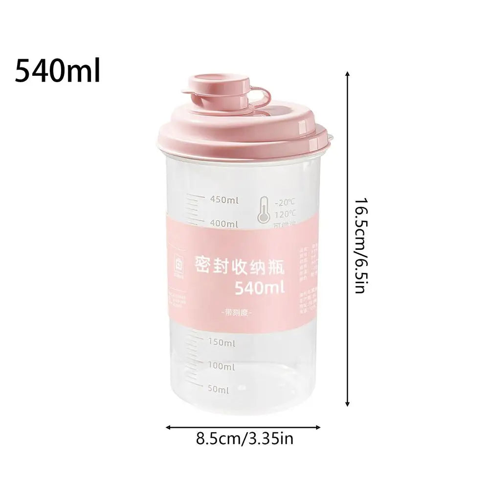 540ml Transparent Leak-Proof Sports Water Bottle with Straw Sports Water Bottle PLUSH 540ml Pinks