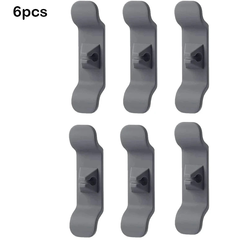 Kitchen Appliance Cord Wrapper & Cable Organizer Clips Cable Cord Organizer PLUSH Grey 6 Pcs China Mainland