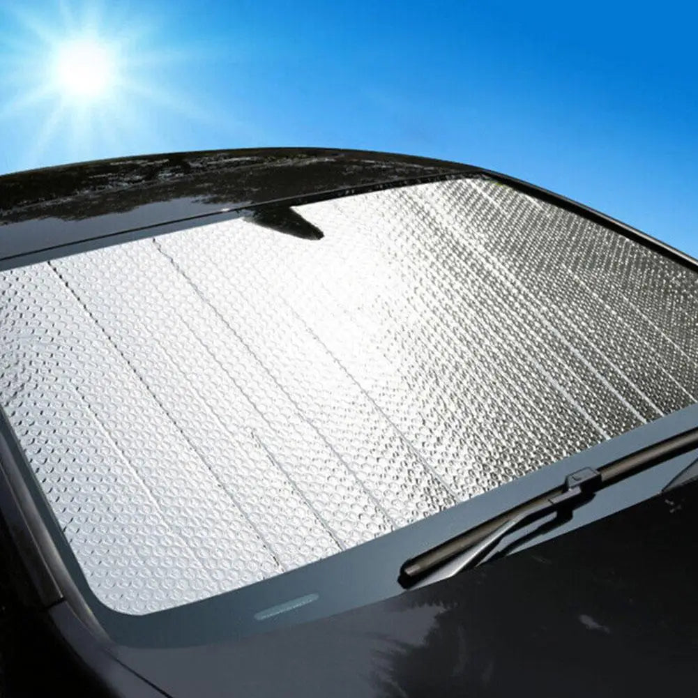 Foldable Aluminum Foil Car Windshield Sunshade – UV Protection Car Window Sunshade PLUSH