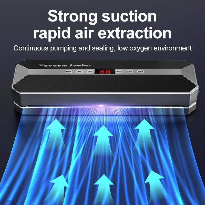 Wireless Multi-Mode Vacuum Sealer – Washable Food Preserver Vacuum Sealer PLUSH
