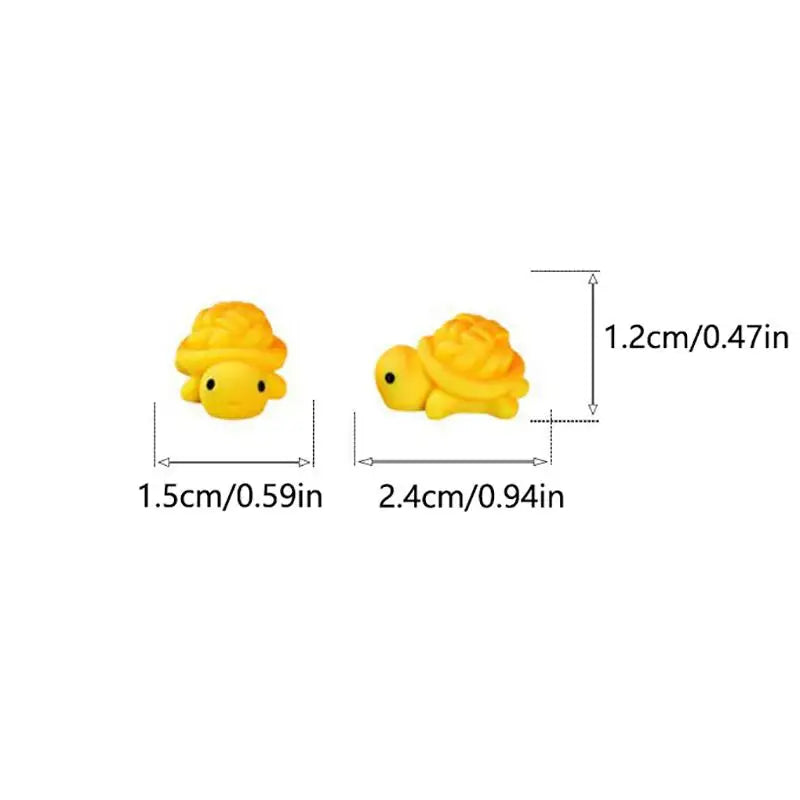 10pcs Luminous Resin Bread Turtle Miniatures – Garden Decor Miniature Garden Figurines PLUSH