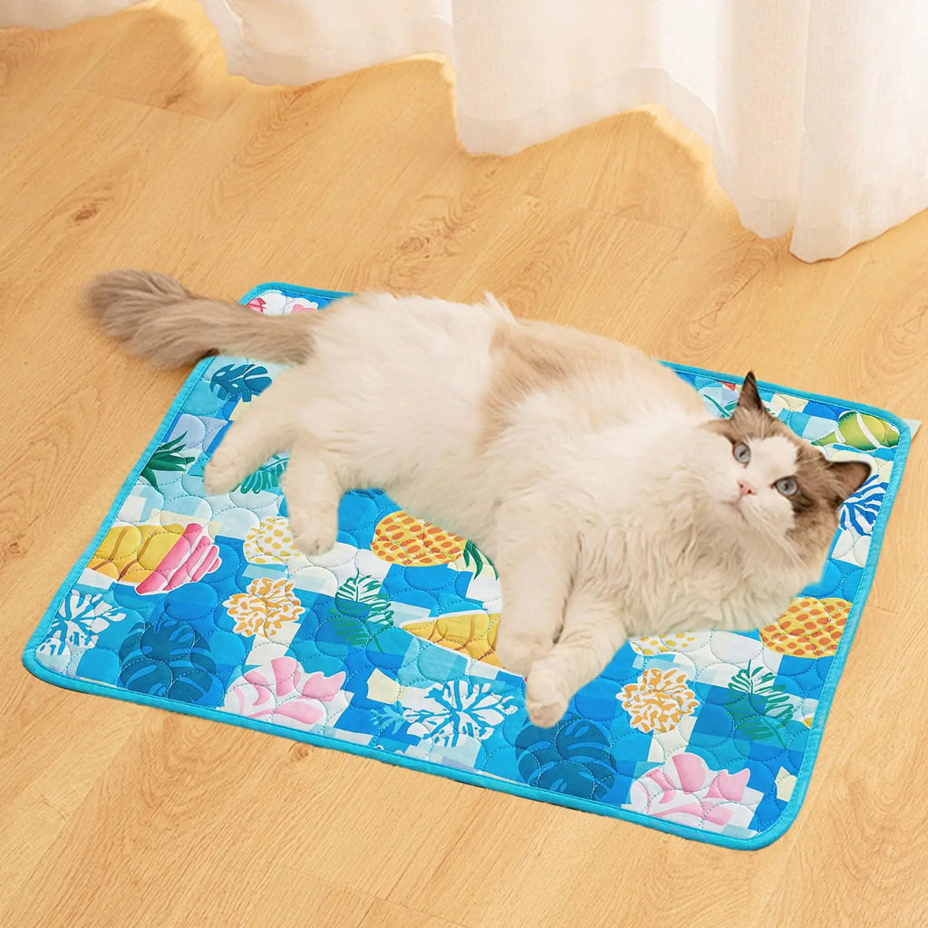 Pet Cooling Mat – Breathable Ice Silk Pad for Dogs & Cats Pet Cooling Mat PLUSH