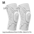Knee Compression Brace Sleeves 1 Pair – Sports & Workout Knee Compression Brace PLUSH M White