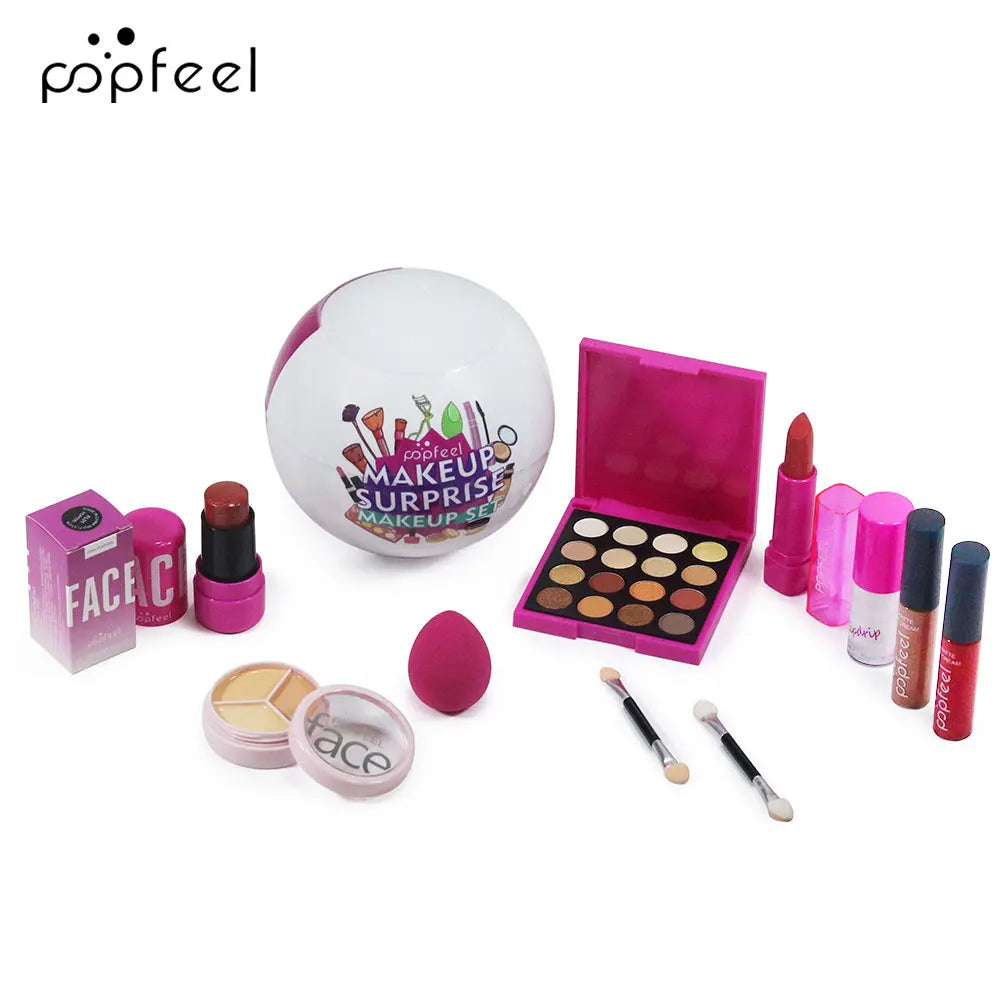 POPFEEL Surprise Makeup Ball Gift Set – Festive Cosmetic Bundle Makeup Gift Set PLUSH