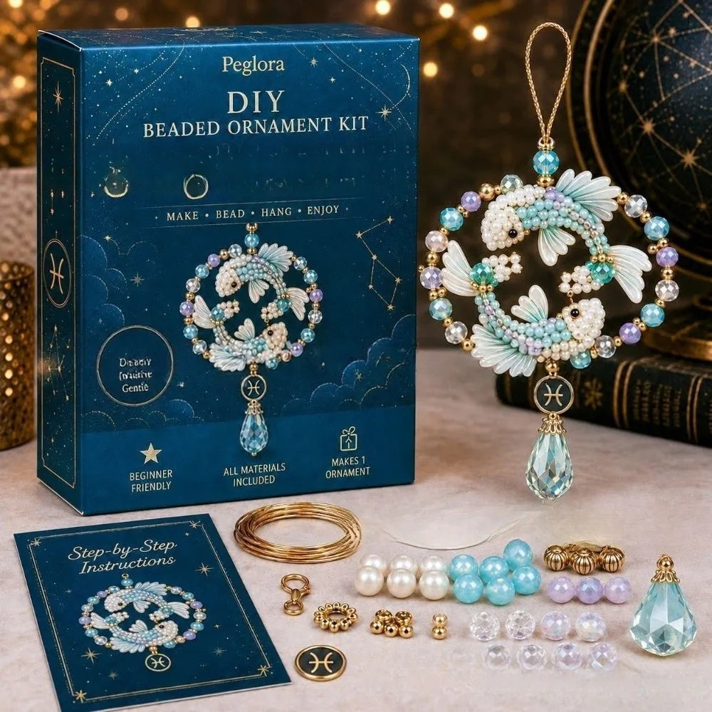 DIY Beaded Constellation Pendant Kit – Zodiac Bag Charm Craft DIY Jewelry Kit PLUSH