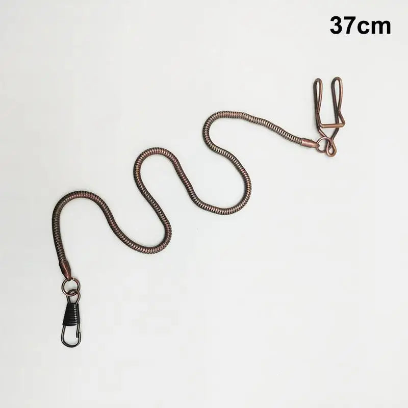 37cm Iron Pocket Watch Chain – Unisex Vintage Waist Chain Pocket Watch Chain PLUSH A5