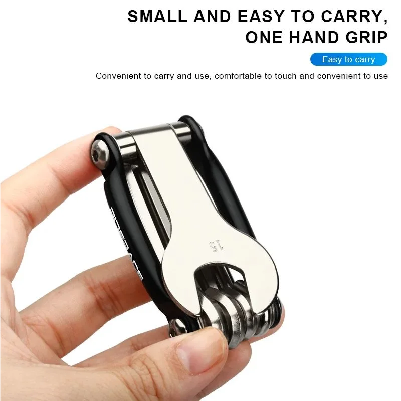 RIDERACE 5-in-1 Bike Multi Tool – Pedal Spanner & Hex Wrenches Bicycle Multi Tool PLUSH