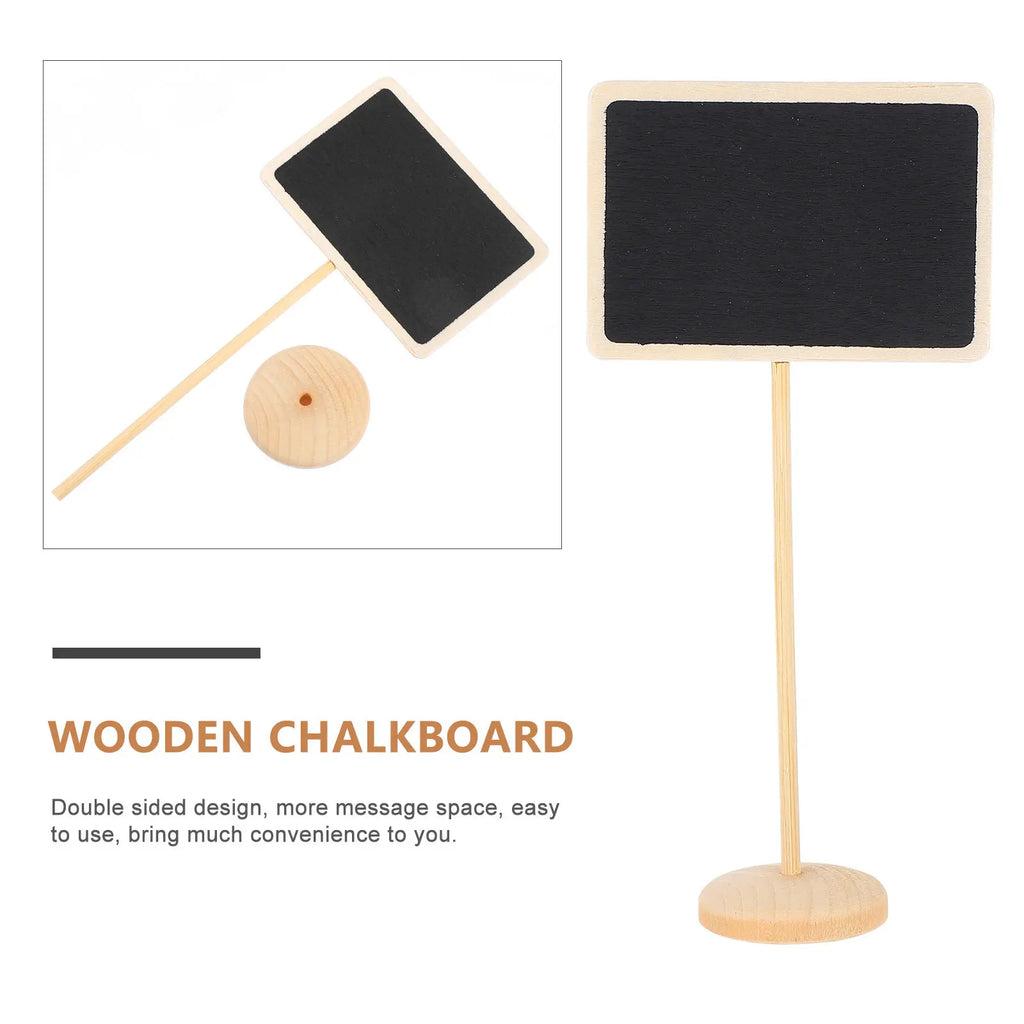 10pcs Mini Wooden Chalkboard Signs for Party & Wedding Decor Mini Chalkboard Signs PLUSH