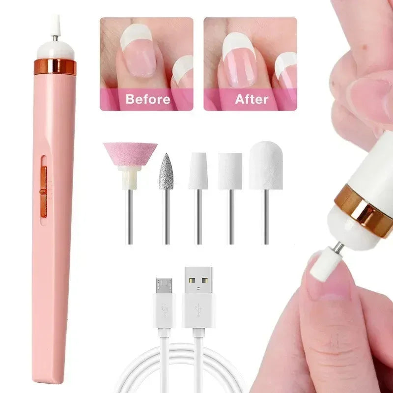 Electric Nail Drill – USB Rechargeable Portable Manicure Pen Electric Nail Drill PLUSH