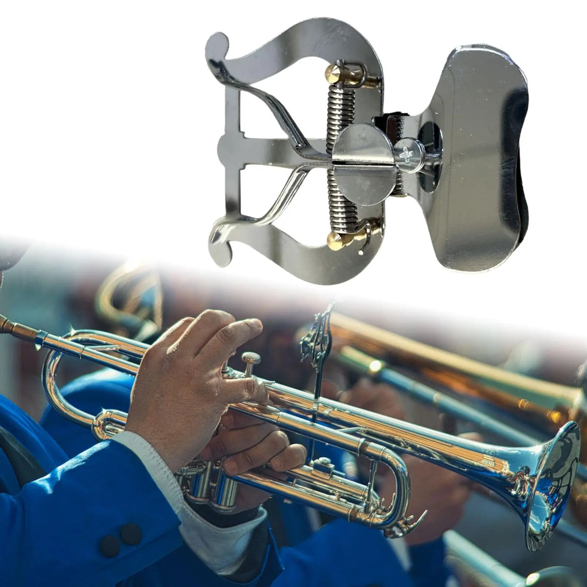 Metal Marching Lyre Music Clip for Trombone Trumpet Saxophone Marching Lyre Clip PLUSH