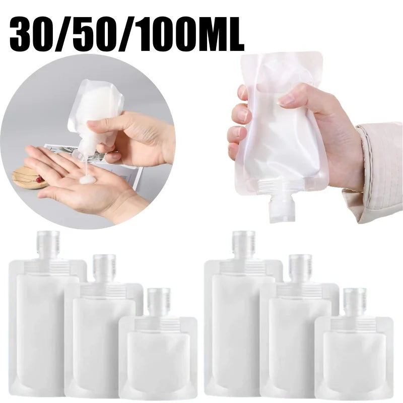 Travel Toiletry Bag & Refillable Bottles for Cosmetics Travel Toiletry Set PLUSH