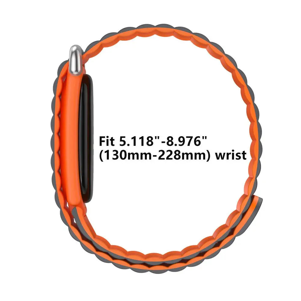 Silicone Magnetic Band for Fitbit Air – Replacement Wristband Fitness Tracker Band PLUSH