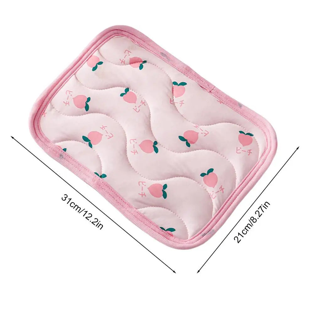 Pet Cooling Mat for Small Dogs & Cats – Summer Ice Pad Pet Cooling Mat PLUSH Pinks
