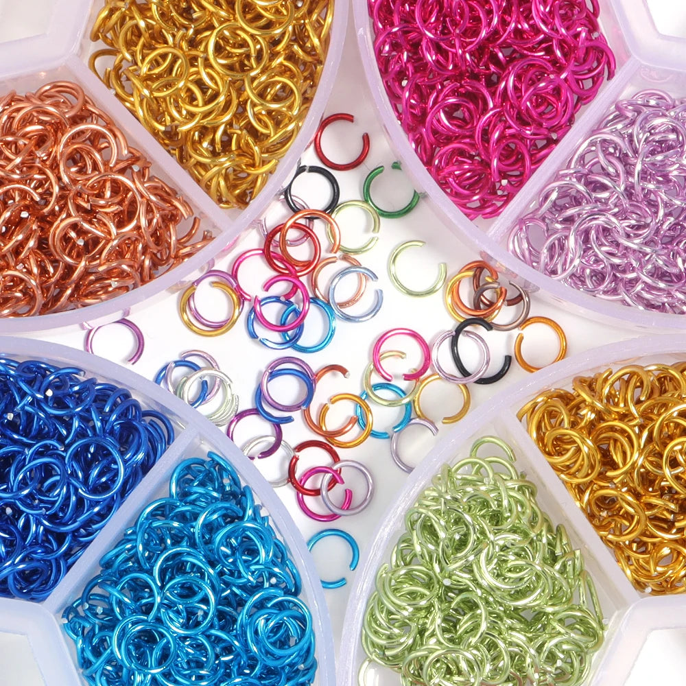 6mm Colorful Aluminum Open Jump Rings – DIY Jewelry Connectors Jewelry Jump Rings PLUSH