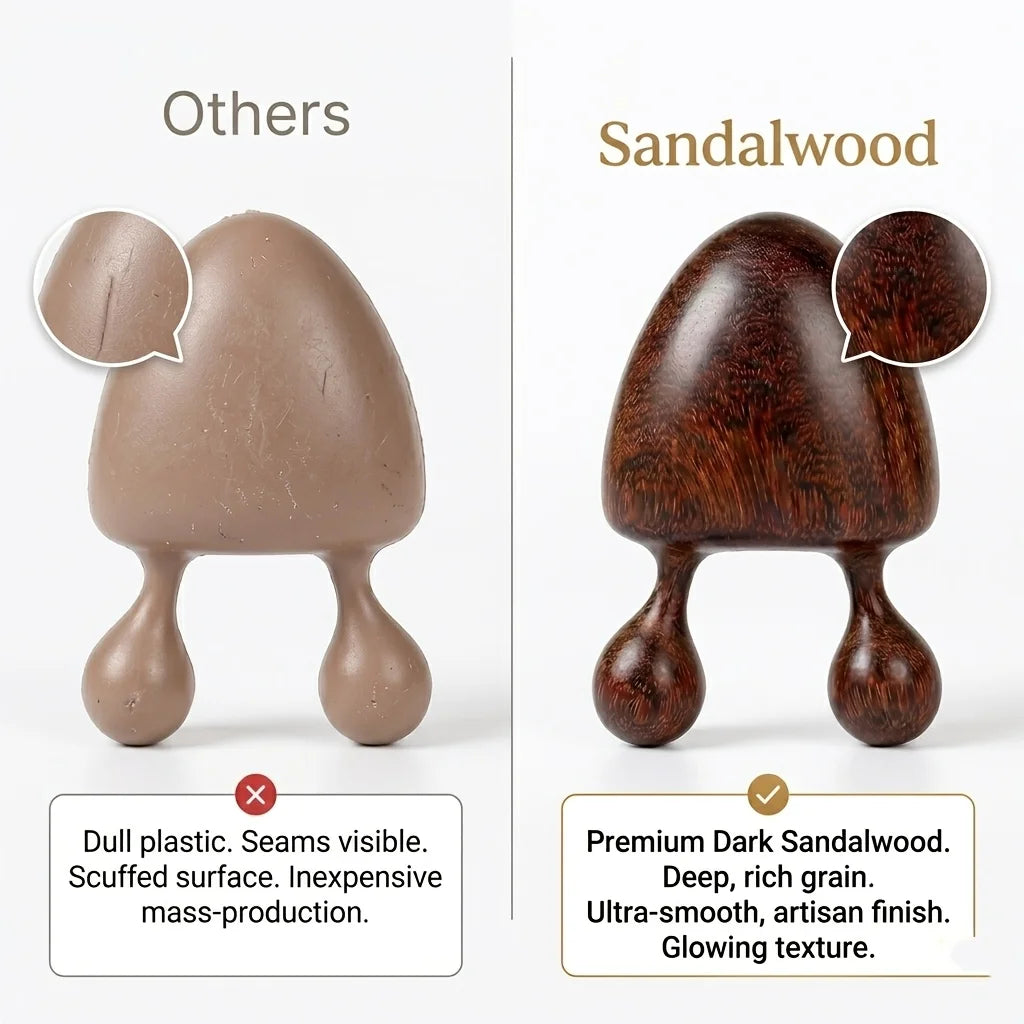 Wooden Gua Sha Stick – Nose, Eye & Face Massage Tool Facial Massage Tool PLUSH