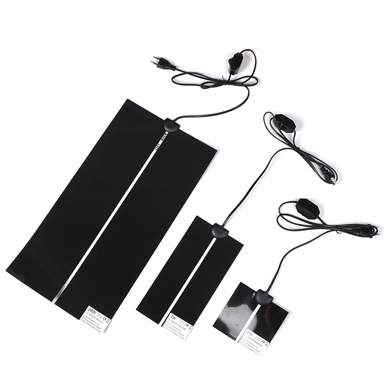 Reptile Terrarium Heat Mat 5–45W Adjustable Temperature Control Reptile Heating Mat PLUSH