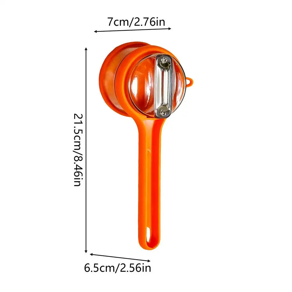 Double-Sided Vegetable Peeler with Storage Box | Kitchen Tool Vegetable Peeler PLUSH Orange