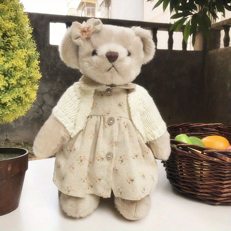 Cute Bear Plush Toy Movable Joints 35cm – Stuffed Animal Gift Stuffed Plush Toy PLUSH Khaki 35CM