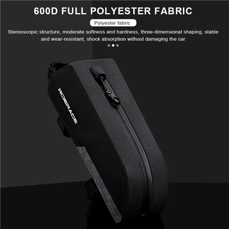 TPU Waterproof Bike Top Tube Bag – MTB, Road & Gravel Bicycle Frame Bag PLUSH
