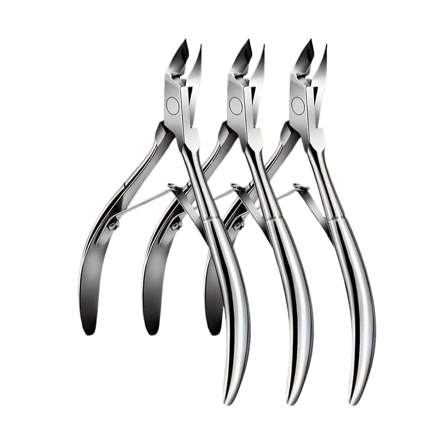 Stainless Steel Nail Clippers & Cuticle Pusher Manicure Set Manicure Tool Set PLUSH 3 PCS