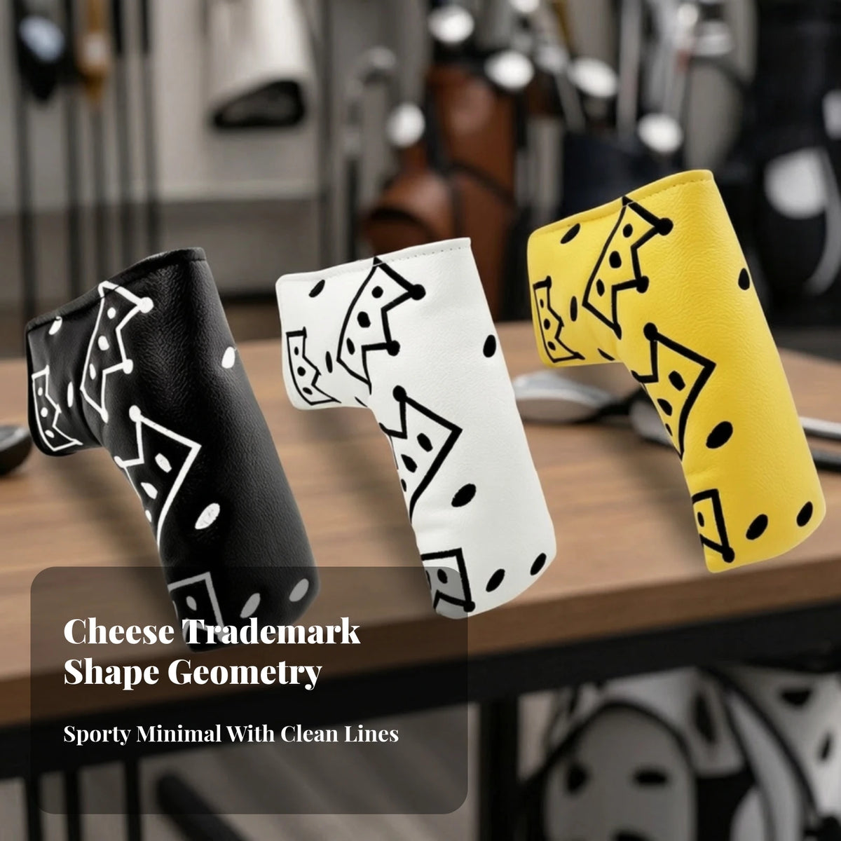 Premium PU Leather Golf Putter Headcover – Soft Lined Golf Club Headcover PLUSH