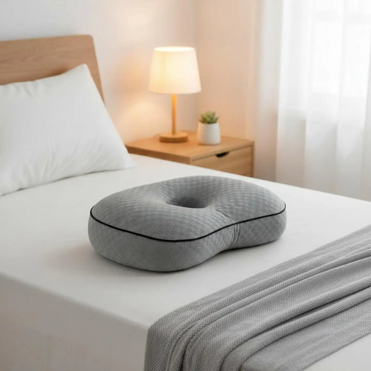 Donut Ear Support Pillow – Hollow Cushion for Side Sleepers Ear Support Pillow PLUSH