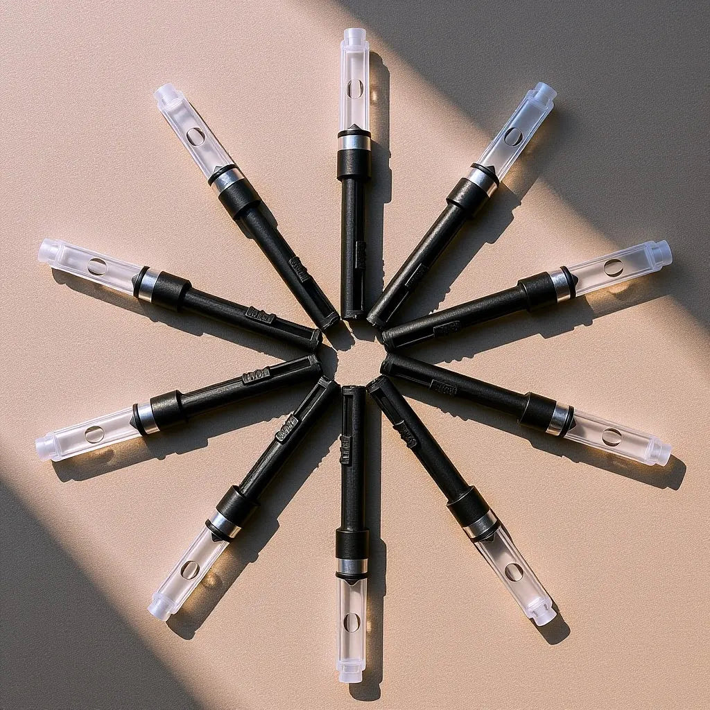 12pcs Fountain Pen Ink Converter Push-Pull Piston Filler Tool Pen Ink Converter PLUSH