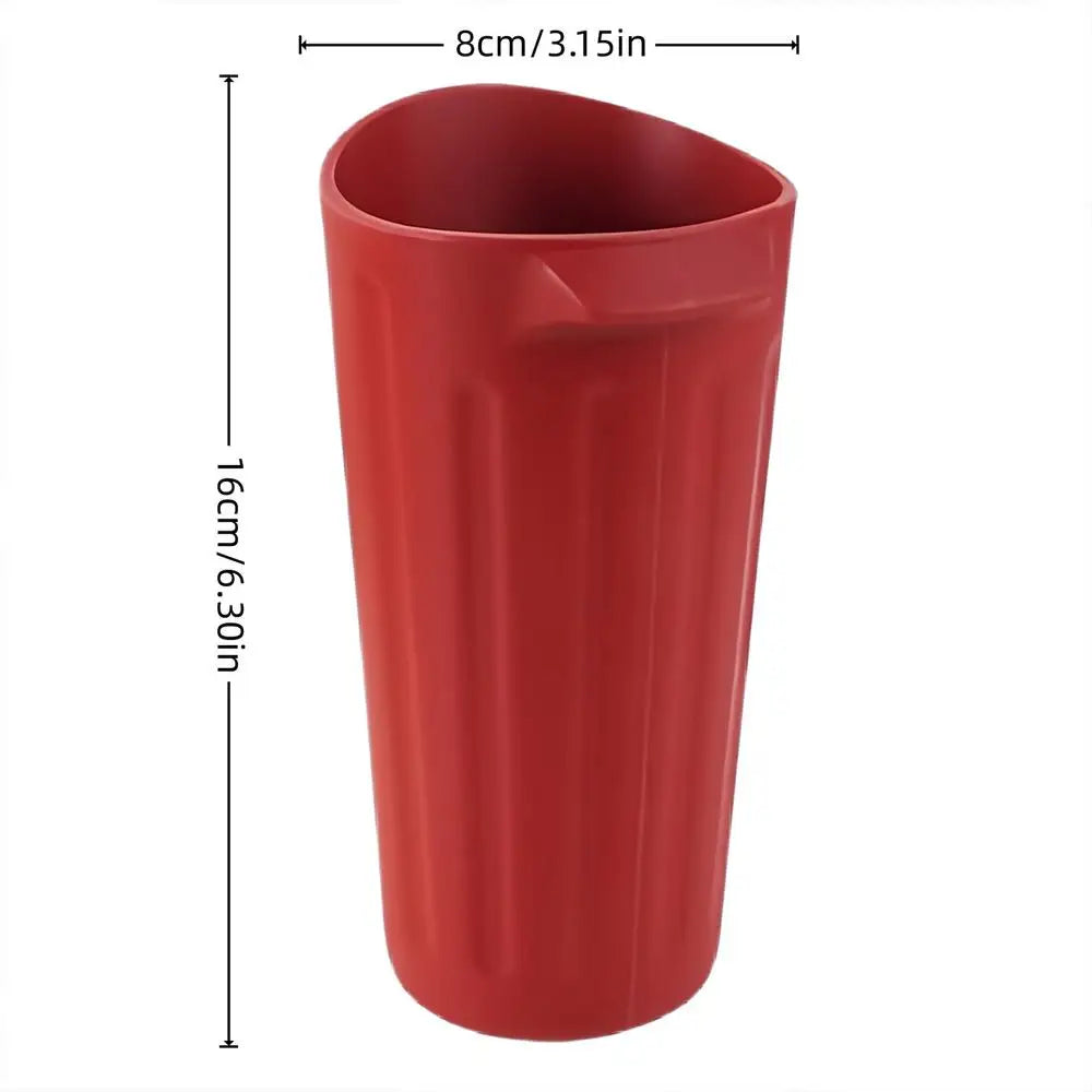 Mini Silicone Car Trash Can – Auto Interior Organizer Bin Car Trash Bin PLUSH Red