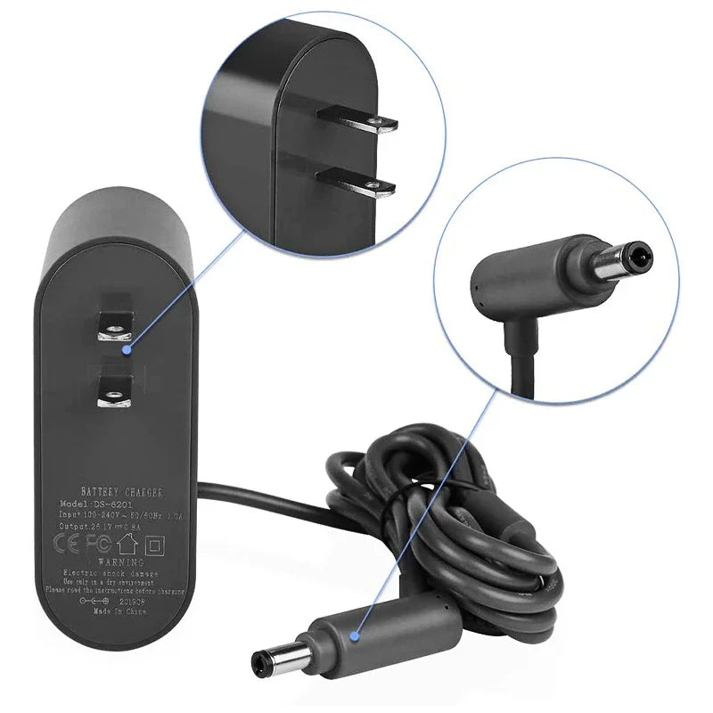 Dyson V6 V7 V8 Replacement Charger – 26.1V Power Adapter Vacuum Charger Adapter PLUSH