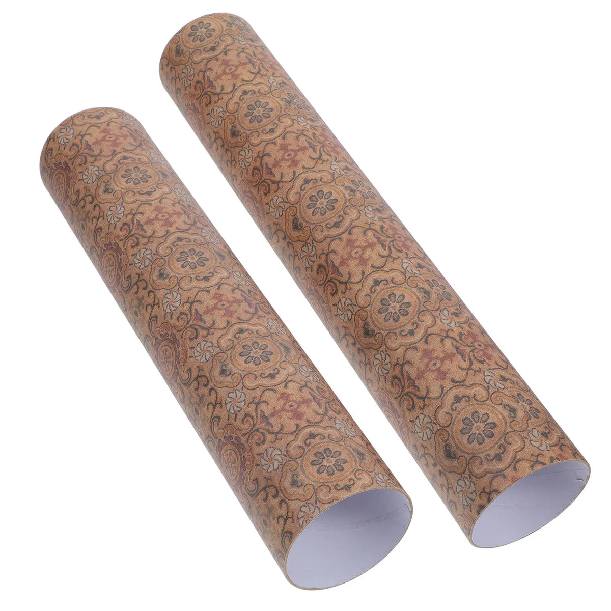 Telescoping Floral Scroll Storage Tube | 6cm Calligraphy Holder Scroll Storage Tube PLUSH