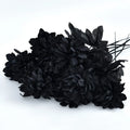 Artificial Silk Dahlia Bouquet – Faux Flowers for Home & Wedding Artificial Flower Bouquet PLUSH Black 5PCS