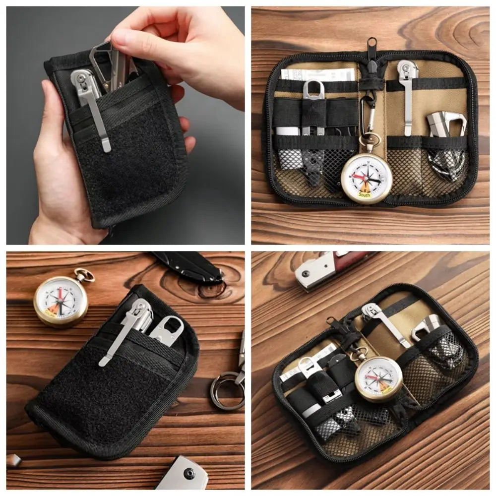 EDC Organizer Pouch – 7-Pocket Nylon Tool Storage Bag EDC Organizer Pouch PLUSH