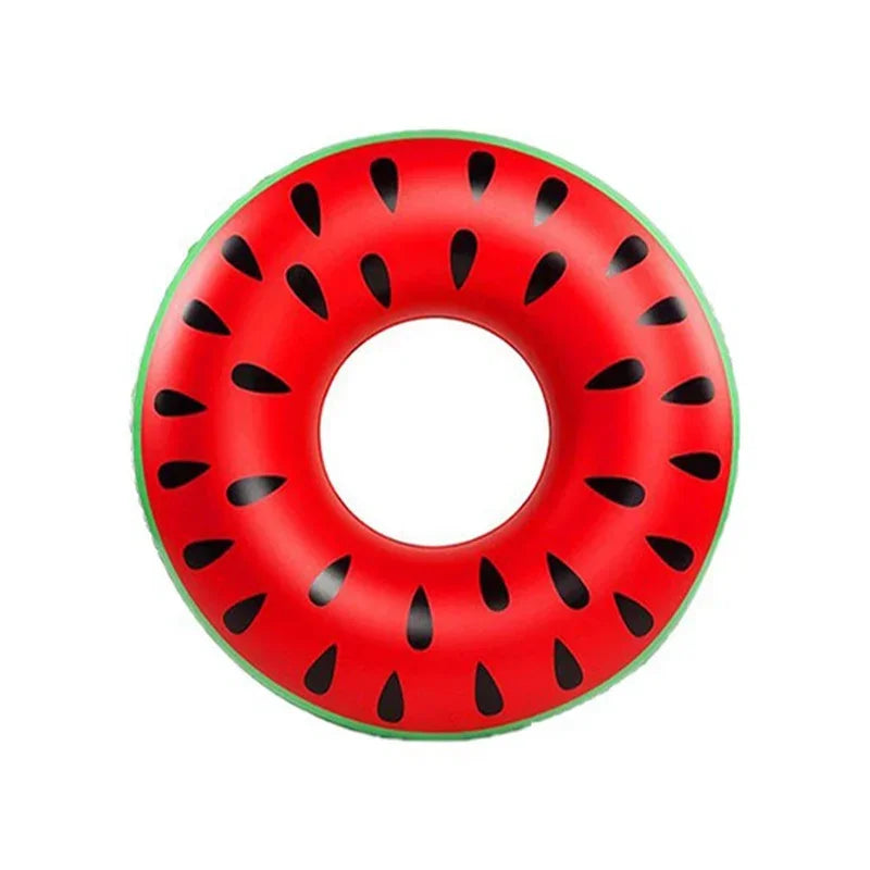 Watermelon Swim Ring for Adults & Kids – PVC Pool Float Inflatable Swim Ring PLUSH Size 120