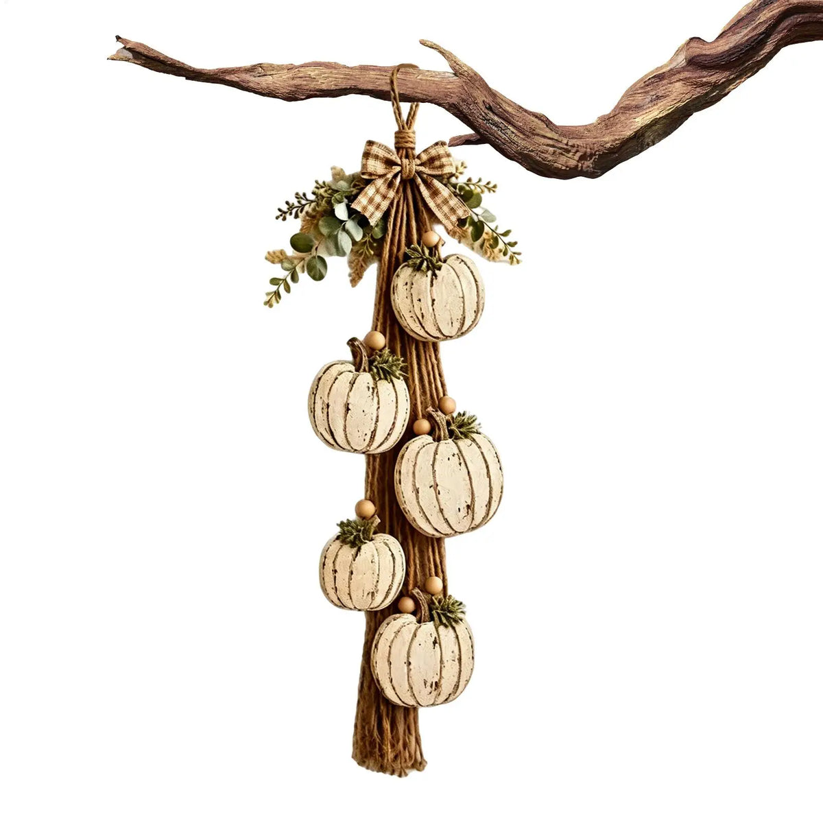 Rustic Farmhouse Fall Pumpkin Door Hanger | Wooden Décor Fall Door Hanger PLUSH
