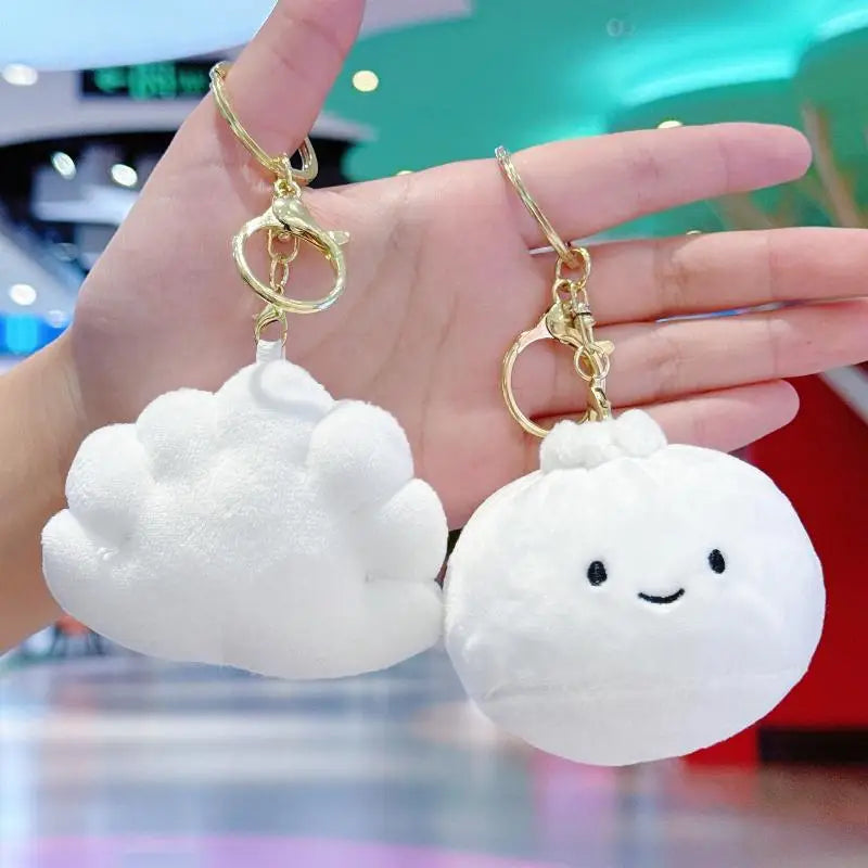 Dim Sum Plush Keychain – Cute Steamed Bun Bag Charm Plush Keychain PLUSH