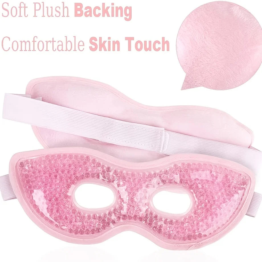 Reusable Hot Cold Gel Eye Mask – Cooling & Warming Compress Gel Eye Mask PLUSH
