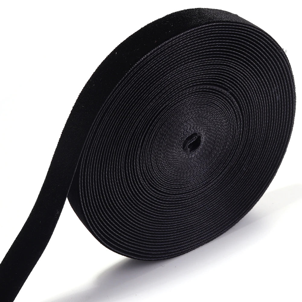 Single Face Velvet Ribbon 1.5" Black Wine Red – 5-10 Yds/Roll Velvet Craft Ribbon PLUSH BK15mm x 10yards 1roll