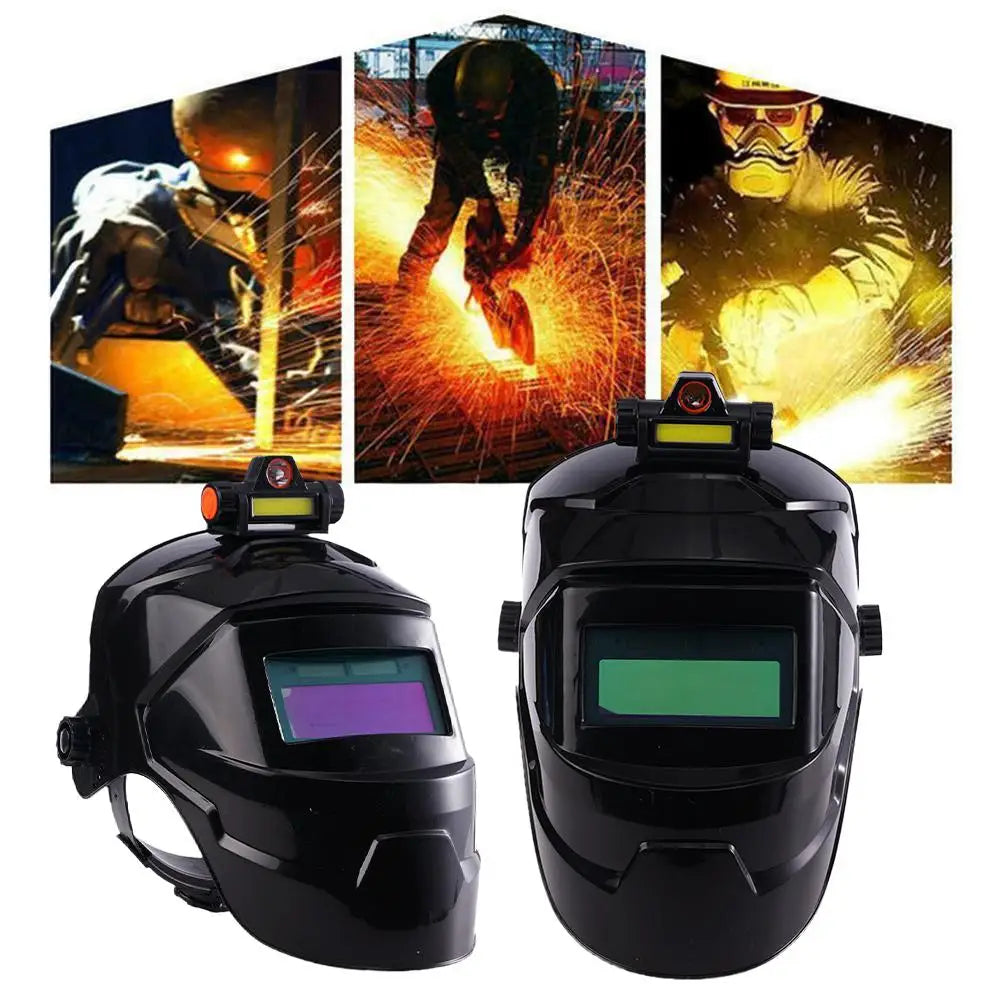 Auto Darkening Welding Helmet with LED Light | MIG TIG Welding Helmet PLUSH