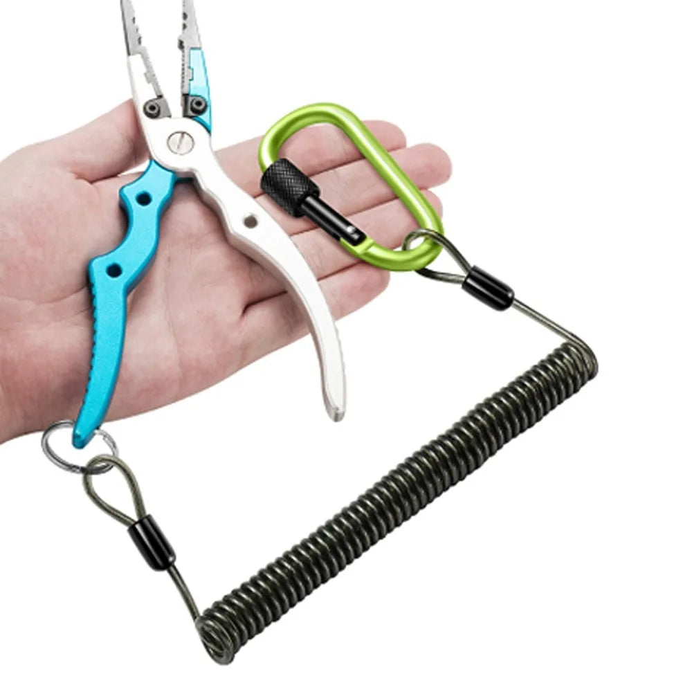 Elastic Coiled Fishing Lanyard – Anti-Loss Retention Rope Fishing Lanyard PLUSH