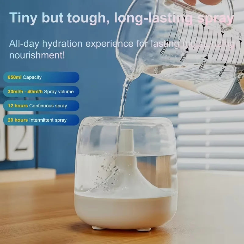 PLUSH Quiet Cool Mist Home Humidifier – Bedroom & Living Room Cool Mist Humidifier PLUSH