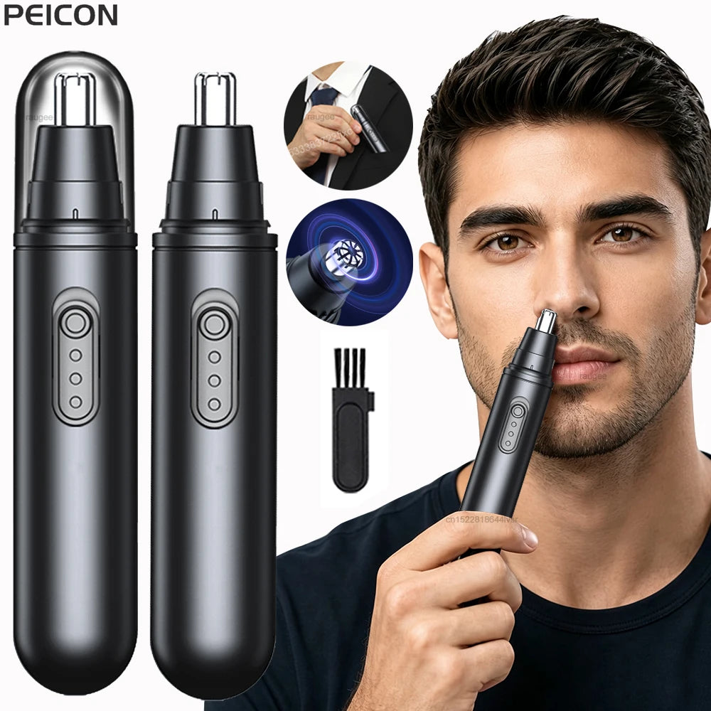 Raugee Electric Nose & Ear Hair Trimmer – Portable Clipper Nose Hair Trimmer PLUSH