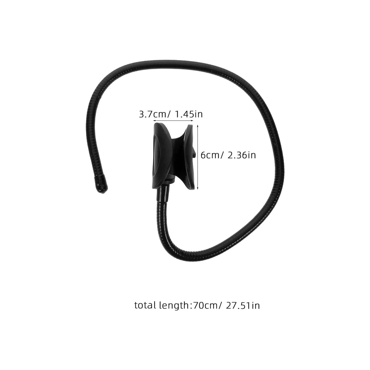Portable Neck Microphone Holder – Hands-Free Ergonomic Mic Stand Neck Mic Stand PLUSH