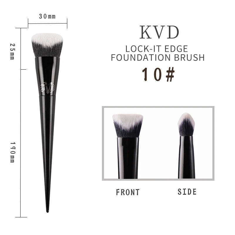 Kat Von D Makeup Brush – Foundation, Blush & Eyeshadow KVD Makeup Brush PLUSH 10 China Mainland