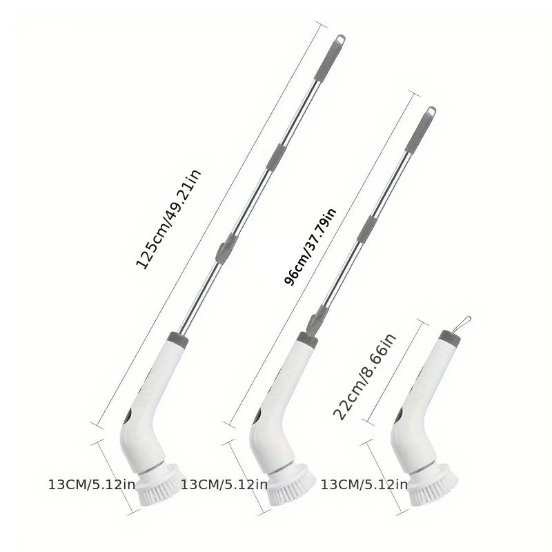 Electric Rotating Cleaning Brush – Wireless Tile & Bathtub Scrubber Electric Cleaning Brush PLUSH