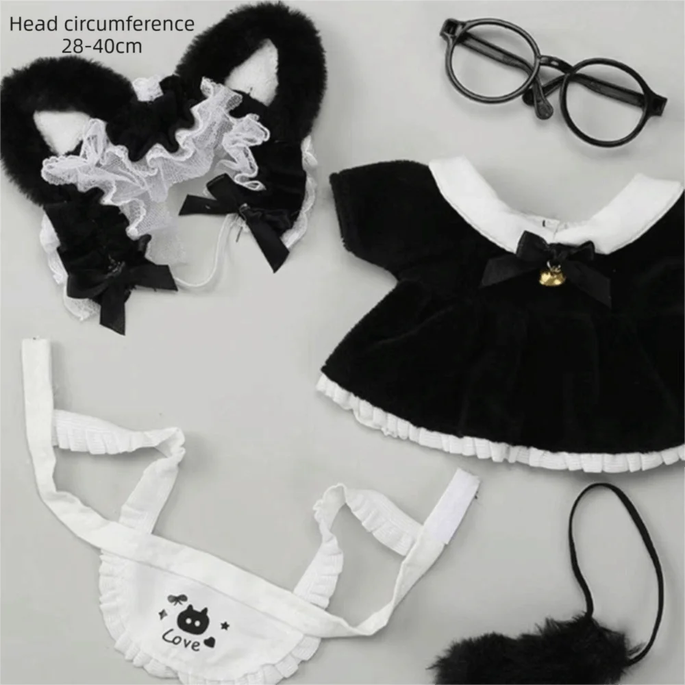 Cat Maid Doll Outfit Set – Mini Dress for 10/20cm Dolls Doll Outfit Set PLUSH