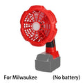 ZWINCKY Cordless LED Work Fan for Milwaukee 18V Battery Cordless Work Fan PLUSH China Mainland Type 1