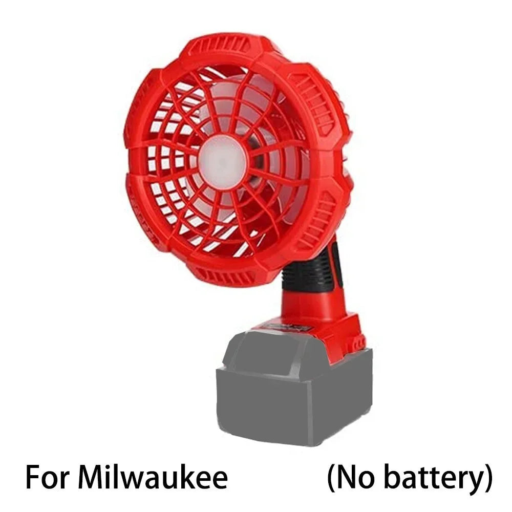 ZWINCKY Cordless LED Work Fan for Milwaukee 18V Battery Cordless Work Fan PLUSH China Mainland Type 1