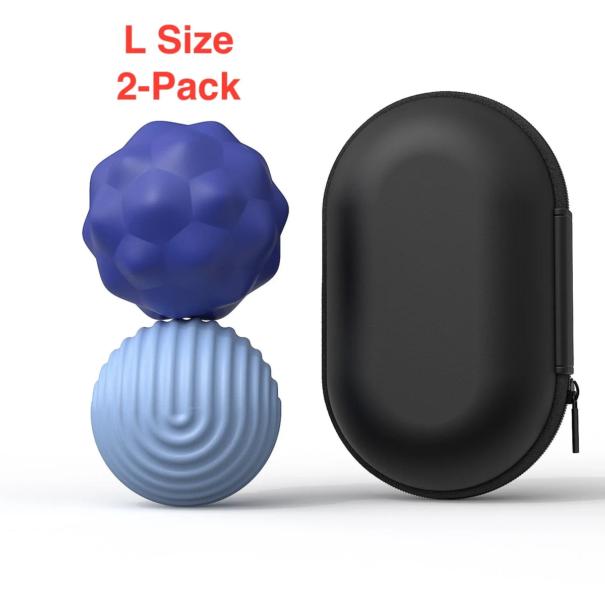 Silicone Magnetic Sensory Fidget Balls for Kids & Adults Sensory Fidget Toy PLUSH L 2-pack Blue