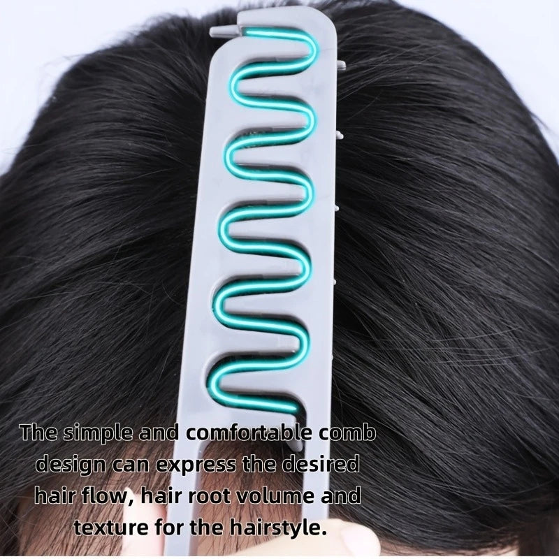 Korean Fluffy Volume Comb – Air Bangs & Root Lifting Tool Hair Styling Comb PLUSH