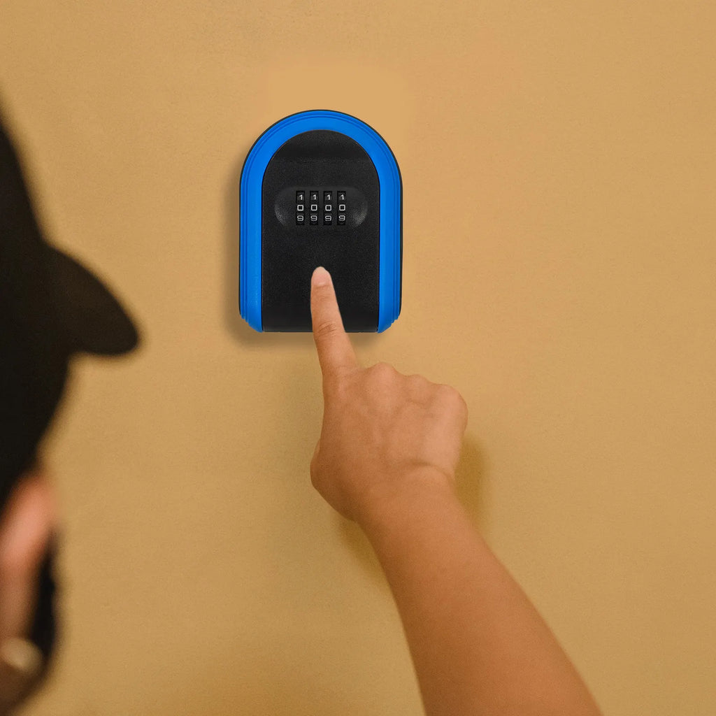 Wall Mount Key Lock Box – 4-Digit Combination Security Box Key Lock Box PLUSH